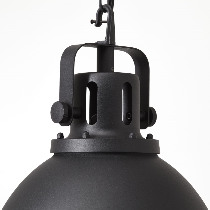 Brilliant - Żyrandol na łańcuchu JESPER GLAS 1xE27/60W/230V czarny
