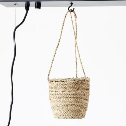 Brilliant - Żyrandol na lince BANKWOOD 5xE27/28W/230V topola