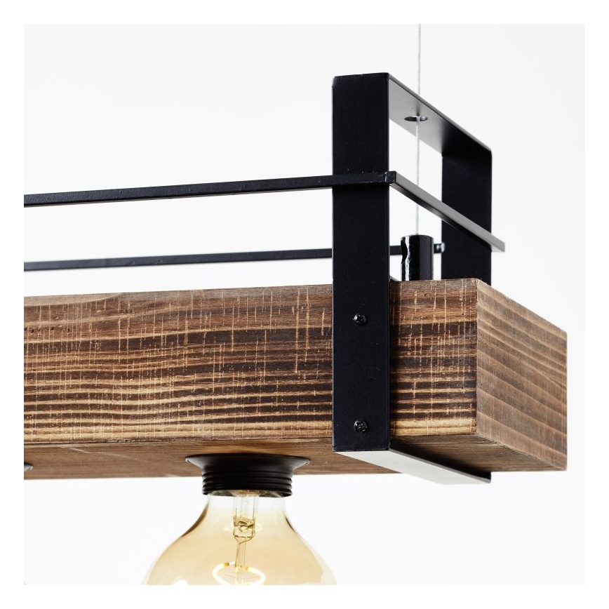 Brilliant - Żyrandol na lince BANKWOOD 5xE27/28W/230V topola