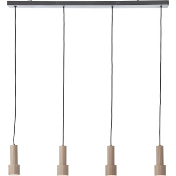 Brilliant - Żyrandol na lince CADIZ 4xGU10/10W/230V brąz