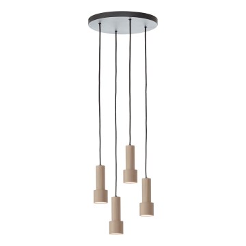 Brilliant - Żyrandol na lince CADIZ 4xGU10/10W/230V śr. 35 cm brąz