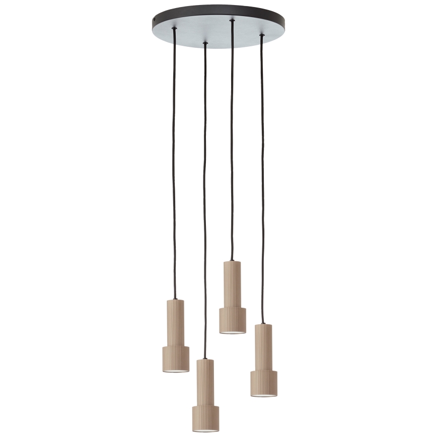 Brilliant - Żyrandol na lince CADIZ 4xGU10/10W/230V śr. 35 cm brąz
