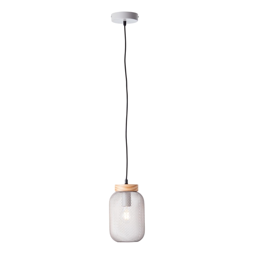 Brilliant - Żyrandol na lince GIADA 1xE27/40W/230V śr. 16 cm szary