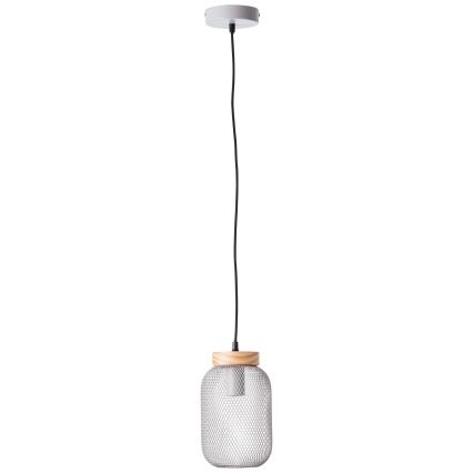 Brilliant - Żyrandol na lince GIADA 1xE27/40W/230V śr. 16 cm szary