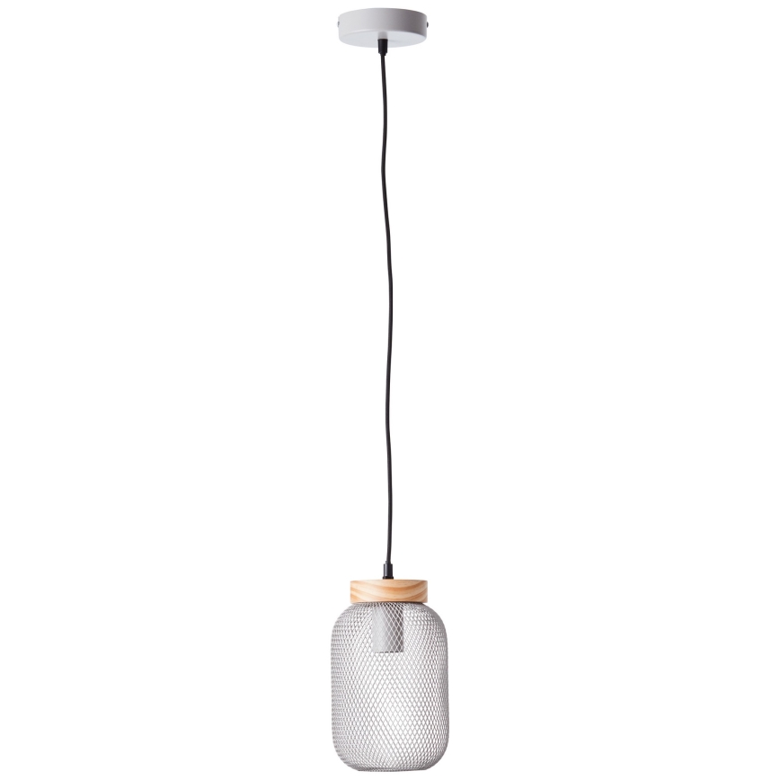 Brilliant - Żyrandol na lince GIADA 1xE27/40W/230V śr. 16 cm szary