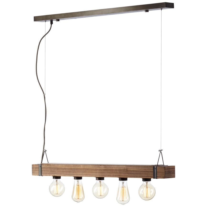 Brilliant - Żyrandol na lince WOODHILL 5xE27/30W/230V