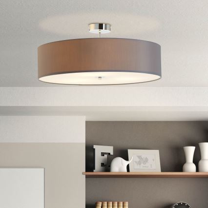 Brilliant - Żyrandol natynkowy ANDRIA 3xE27/60W/230V śr. 60 cm antracyt