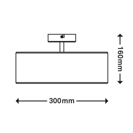 Brilo 3375-026 - Żyrandol natynkowy 1xE27/40W/230V