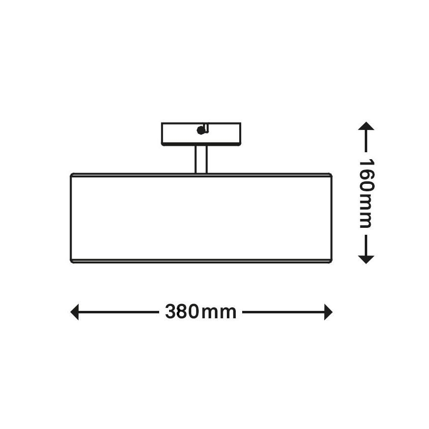 Brilo 3376-036 - Żyrandol natynkowy 2xE27/40W/230V
