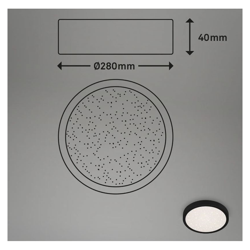 Brilo 3649-015 - LED Oświetlenie łazienkowe RUNA LED/18,5W/230V IP44