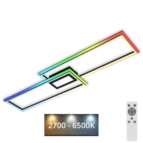 Brilo 3735-015 - LED RGBW Żyrandol natynkowy ściemnialny FRAME LED/41W/230V 2700-6500K + pilot zdalnego sterowania