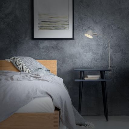 Brilo - Elastyczny Lampa stołowa z klipsem 1xE27/10W/230V srebrny