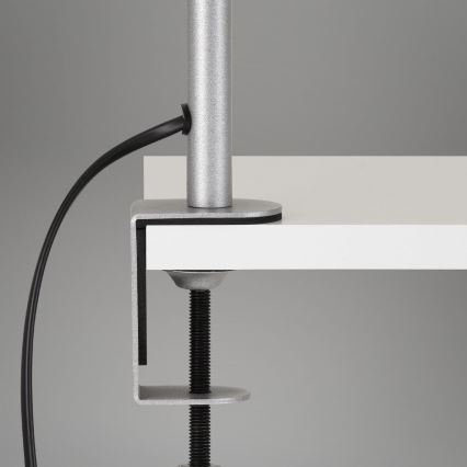 Brilo - Elastyczny Lampa stołowa z klipsem 1xE27/10W/230V srebrny