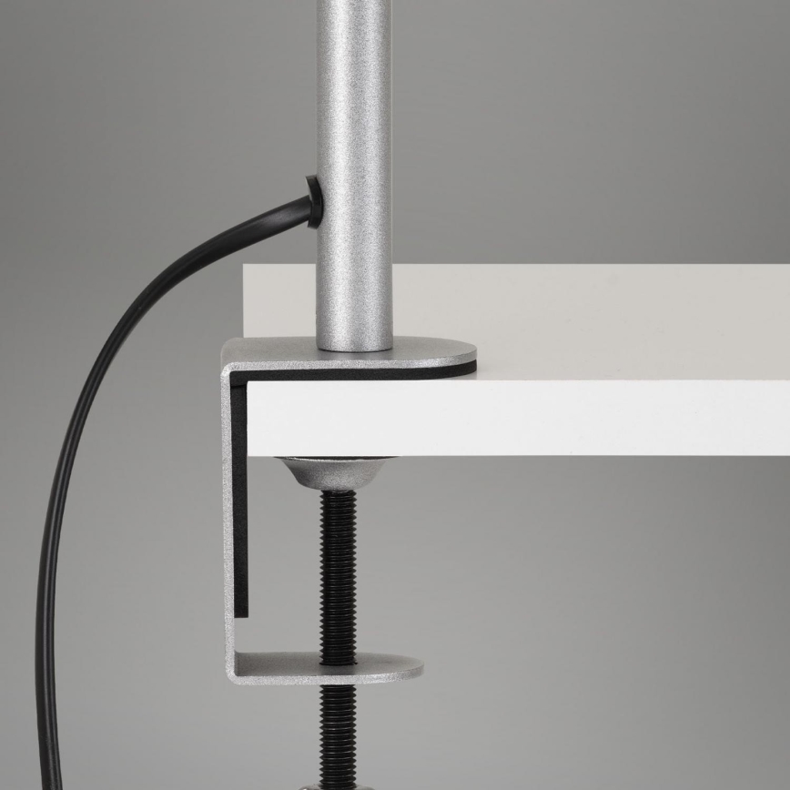 Brilo - Elastyczny Lampa stołowa z klipsem 1xE27/10W/230V srebrny