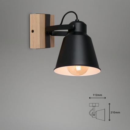 Brilo - Kinkiet punktowy TALLE  1xE27/40W/230V kauczukowiec