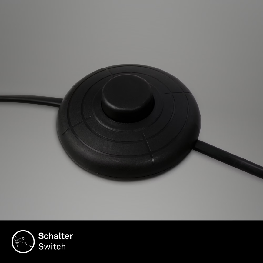 Brilo - Lampa podłogowa 1xE27/10W/230V czarny
