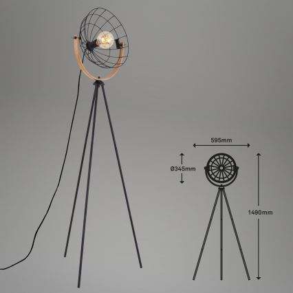 Brilo - Lampa podłogowa MESH 1xE27/40W/230V