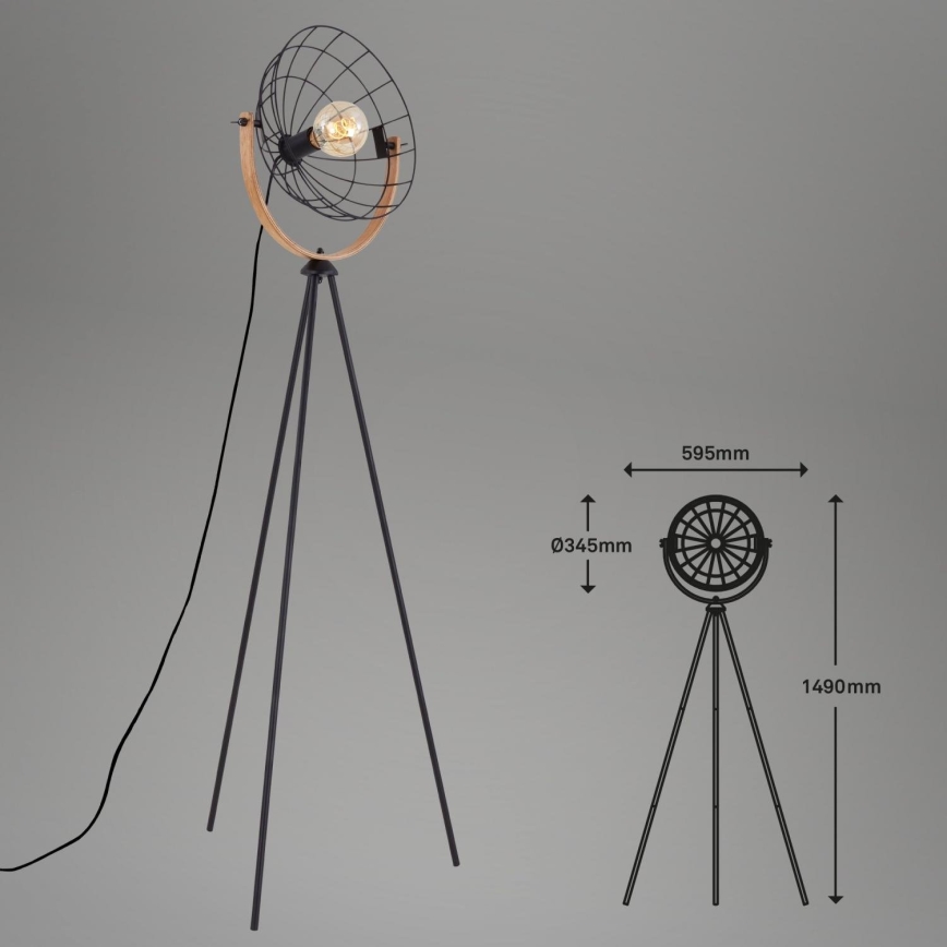 Brilo - Lampa podłogowa MESH 1xE27/40W/230V