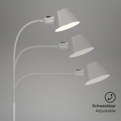 Brilo - Lampa stołowa 1xE27/10W/230V matowy chrom