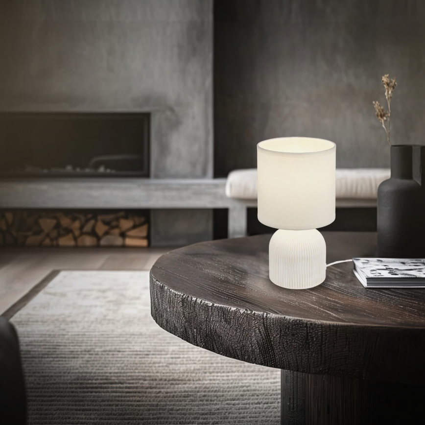 Brilo - Lampa stołowa INO 1xE14/10W/230V biała