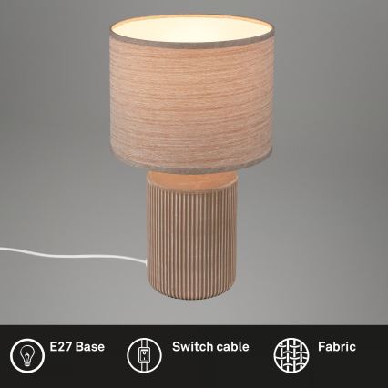 Brilo - Lampa stołowa INO 1xE14/10W/230V brązowa