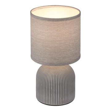 Brilo - Lampa stołowa INO 1xE14/10W/230V szara