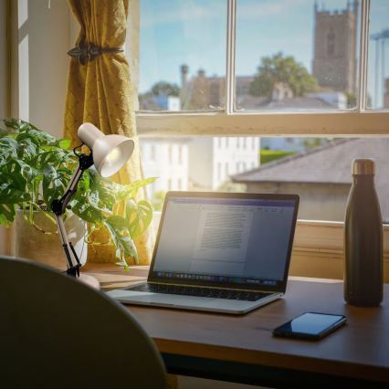 Brilo - Lampa stołowa PIXA 1xE14/25W/230V beżowa