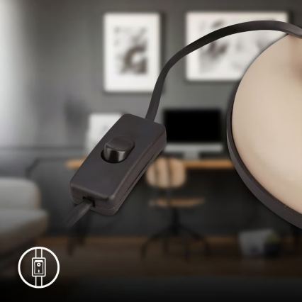 Brilo - Lampa stołowa PIXA 1xE14/25W/230V beżowa