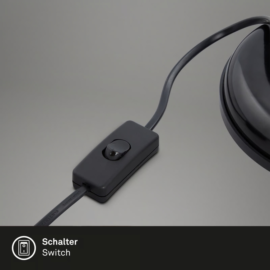 Brilo - Lampa stołowa PIXA 1xE14/25W/230V czarna