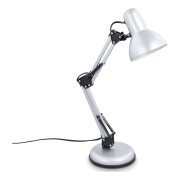 Brilo - Lampa stołowa PIXA 1xE14/25W/230V srebrna