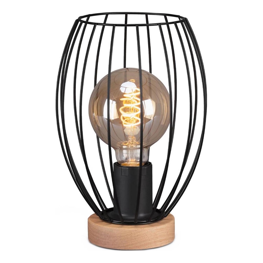 Brilo - Lampa stołowa WAKTU 1xE27/25W/230V kauczukowiec