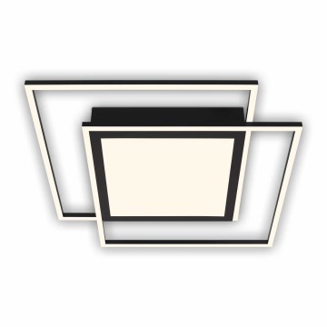 Brilo - Lampa sufitowa LED 2xLED/16W/230V + LED/19W 51,5x51,5 cm czarna