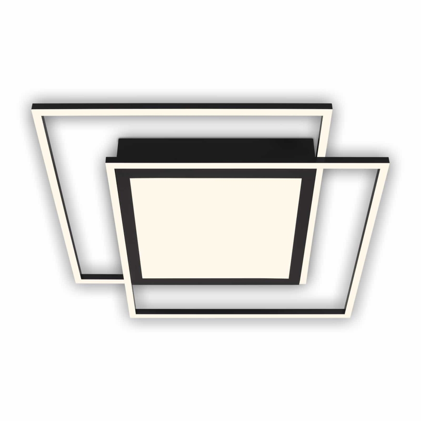 Brilo - Lampa sufitowa LED 2xLED/16W/230V + LED/19W 51,5x51,5 cm czarna