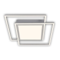 Brilo - Lampa sufitowa LED 2xLED/16W/230V + LED/19W 51,5x51,5 cm matowy chrom