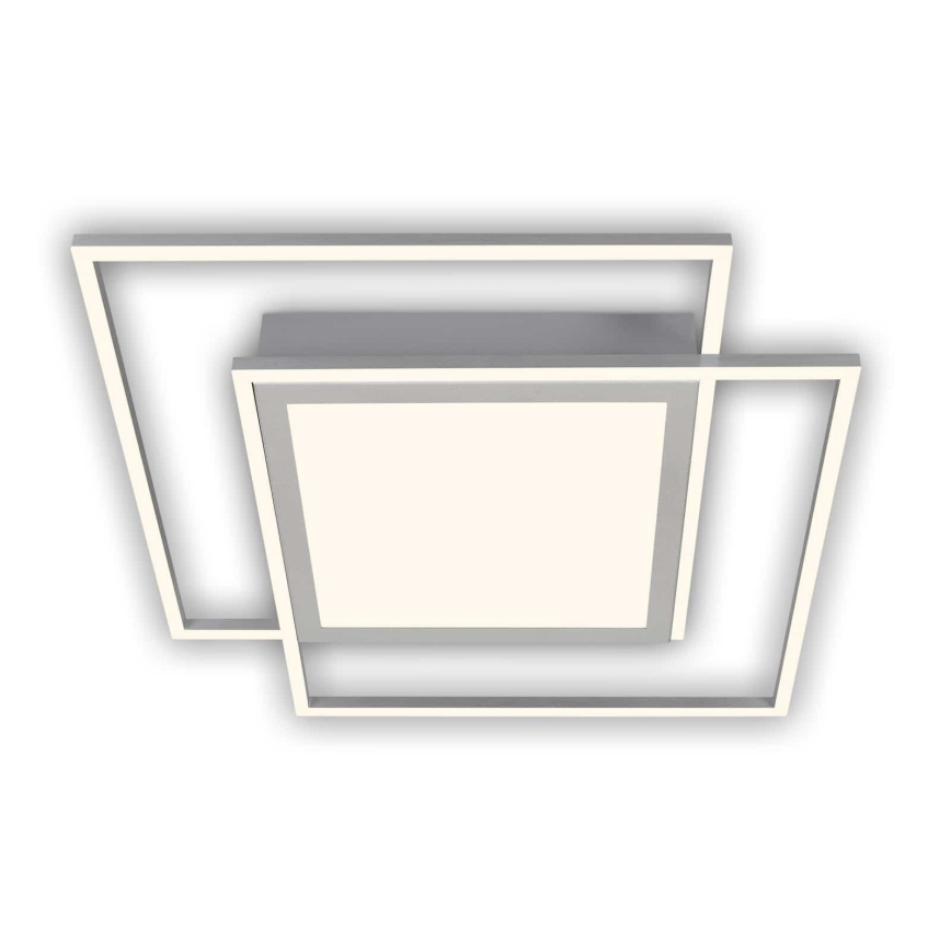 Brilo - Lampa sufitowa LED 2xLED/16W/230V + LED/19W 51,5x51,5 cm matowy chrom