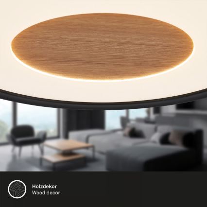 Brilo - Lampa sufitowa LED SUFIT WOOD LED/18W/230V 3000K śr. 29 cm