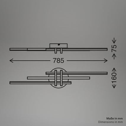 Brilo - Lampa sufitowa TINKA LED/21W/230V 3000K miedziana
