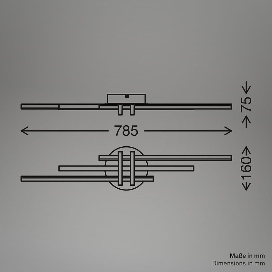 Brilo - Lampa sufitowa TINKA LED/21W/230V 3000K miedziana