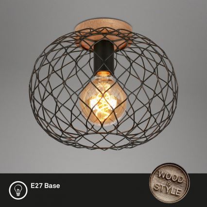 Brilo - Lampa sufitowa WINKI 1xE27/40W/230V kauczukowiec