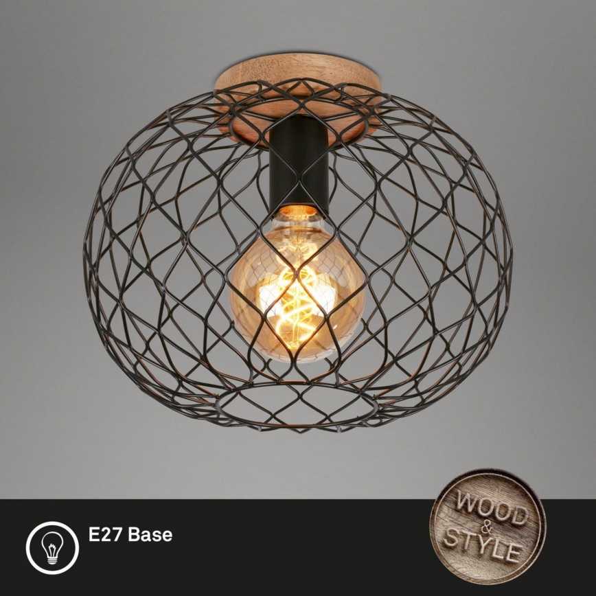 Brilo - Lampa sufitowa WINKI 1xE27/40W/230V kauczukowiec
