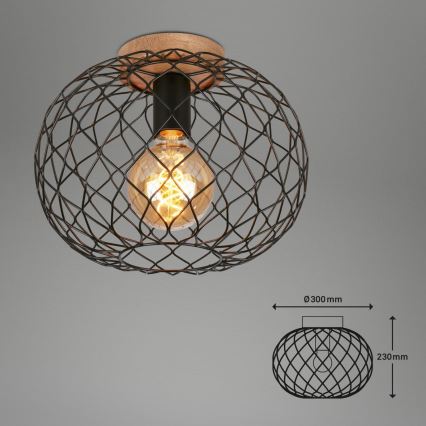 Brilo - Lampa sufitowa WINKI 1xE27/40W/230V kauczukowiec