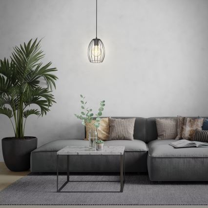 Brilo - Lampa wisząca na lince WAKTU 1xE27/60W/230V