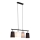 Brilo - Lampa wisząca na linkach 4xE27/40W/230V czarna/szara/biała