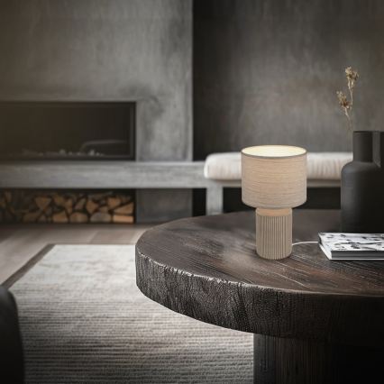 Brilo - Lampka stołowa INO 1xE14/10W/230V biała