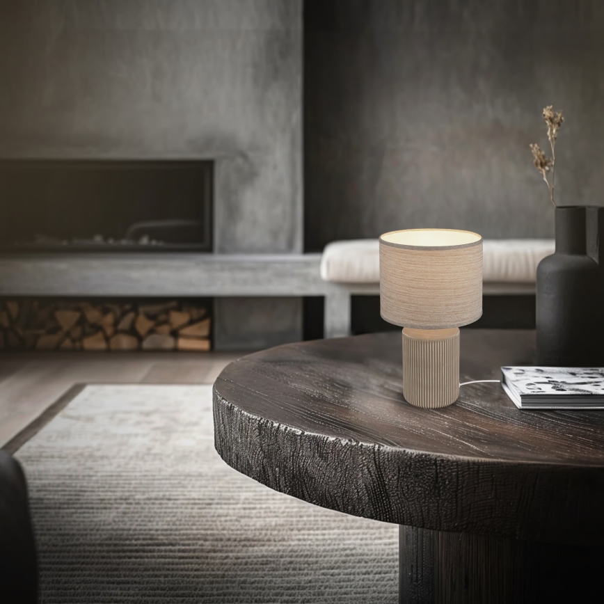 Brilo - Lampka stołowa INO 1xE14/10W/230V biała