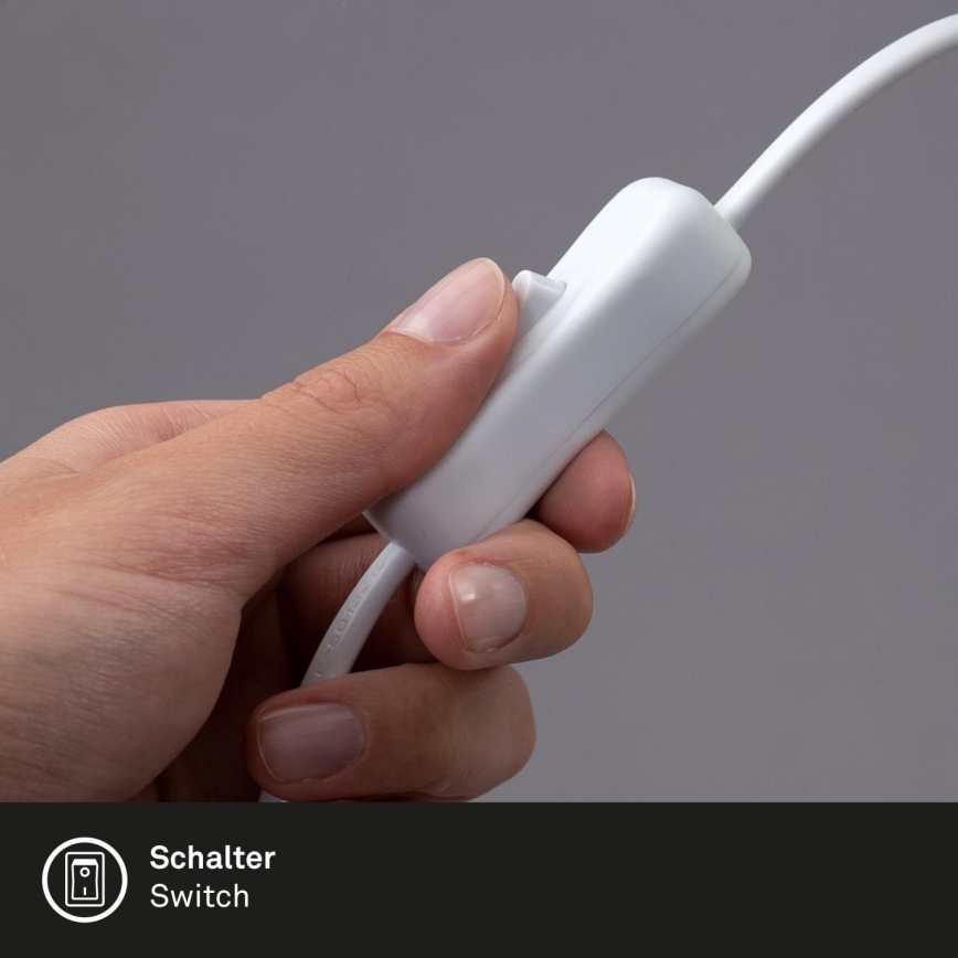 Brilo - LED Elastyczny Lampa stołowa z klipsem TRASNA LED/7,5W/230V biały