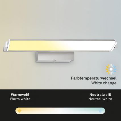 Brilo - LED Kinkiet ściemnialny LED/18W/230V 2700-4000K srebrny
