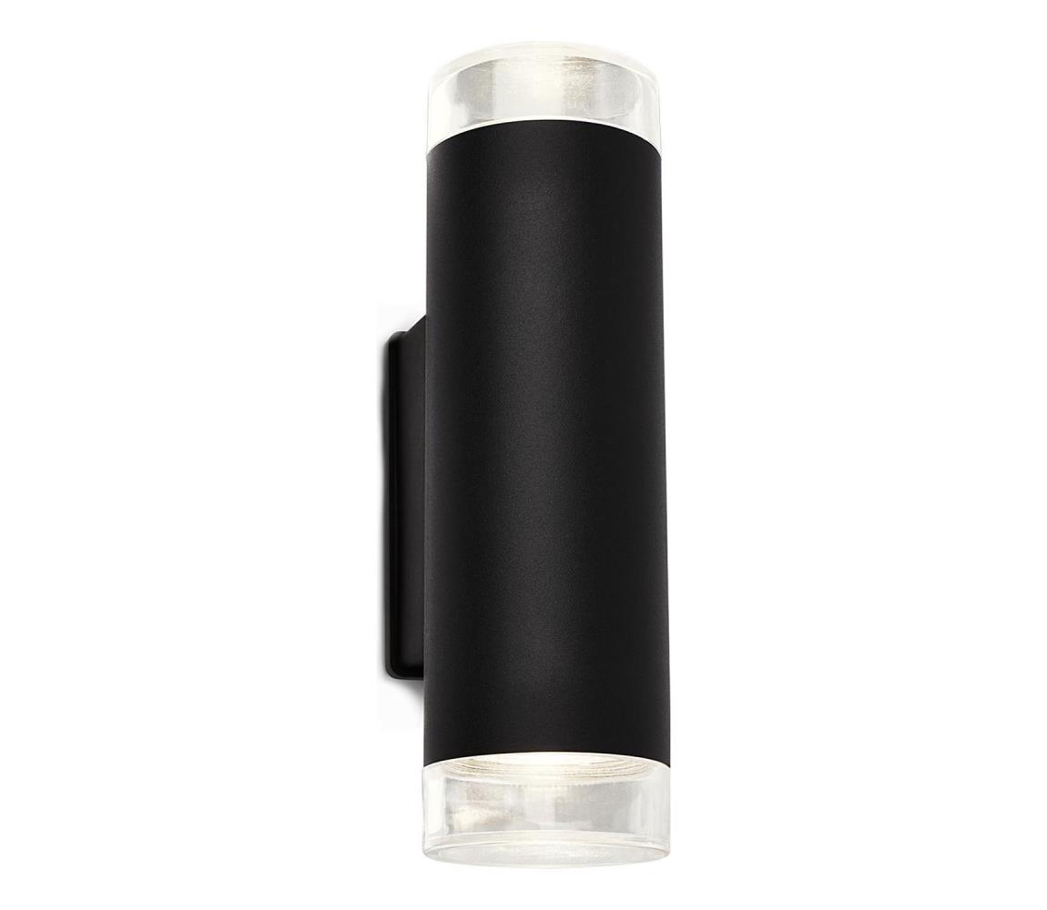 Brilo - LED Kinkiet zewnętrzny 2xGU10/4,7W/230V IP44 4000K czarny