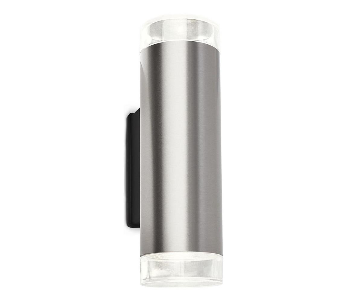Brilo - LED Kinkiet zewnętrzny 2xGU10/4,7W/230V IP44 4000K matowy chrom