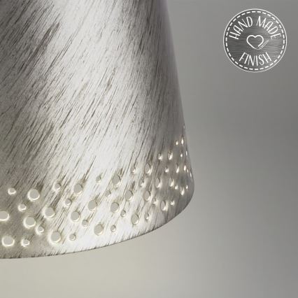 Brilo - ściemniana, ładowalna, dotykowa lampa stołowa do użytku zewnętrznego KIKI, LED/2,6W/5V, IP44, 2600 mAh, srebrna